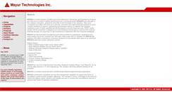 Desktop Screenshot of mayurtech.com
