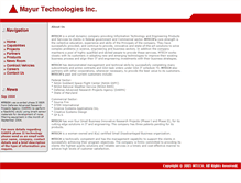 Tablet Screenshot of mayurtech.com
